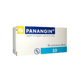 Panangin 175 mg + 166 mg, 50 comprimidos recubiertos con película, Gedeon Richter Rumanía