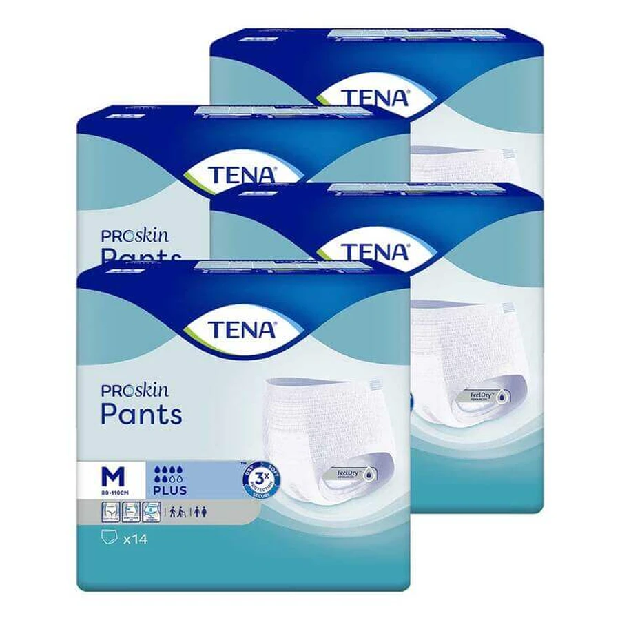 Tena Pants Plus M for Incontinence, 11-pack