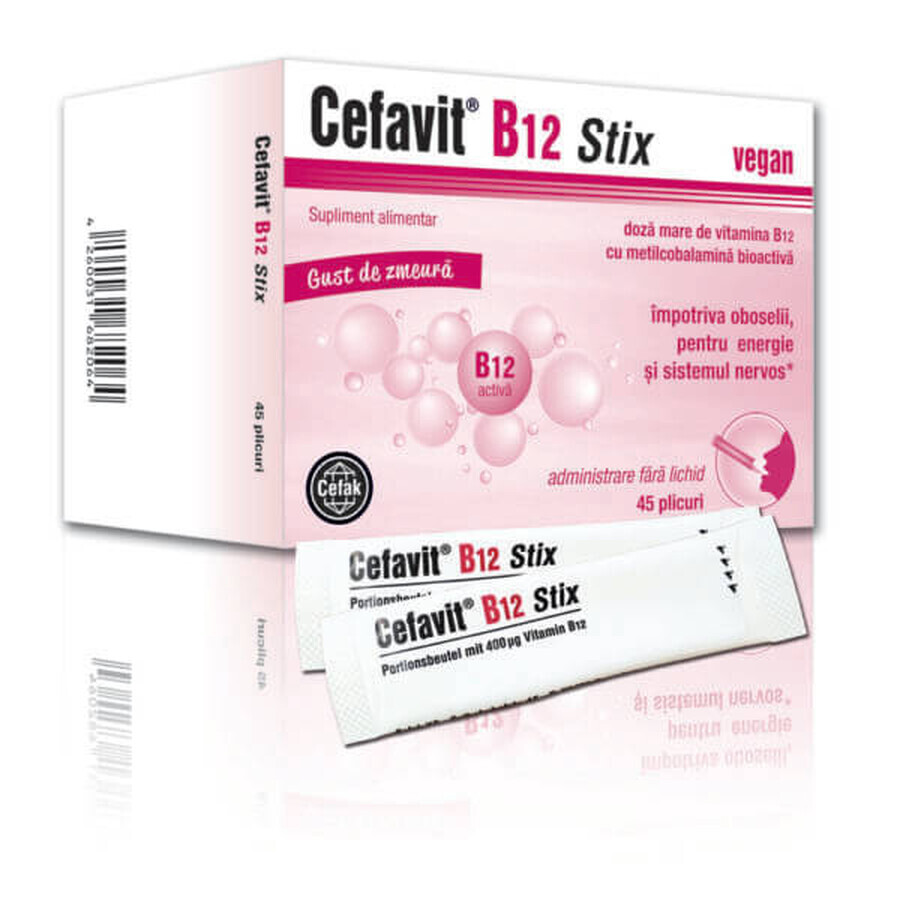 Cefavit B12 stix 45 sobres, Cefak