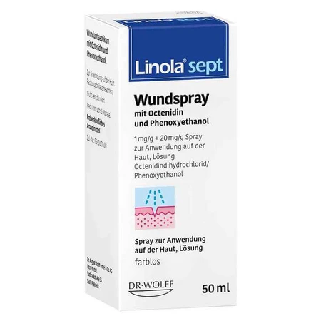 Linola sept Spray pour plaies, solution de 50 ml
