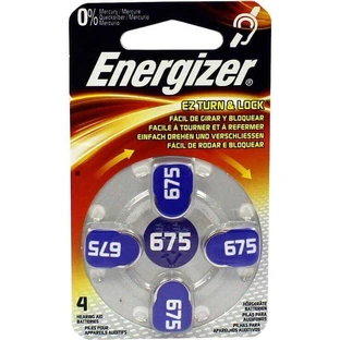 Energizer-batterij voor gehoorapparaten 675, 4 stuks, niet gespecificeerd