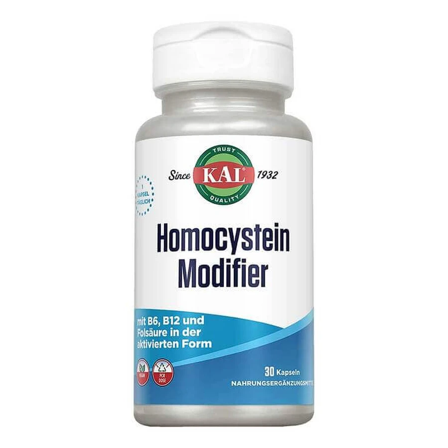 Capsule pentru reglarea nivelului de homocisteină, 30 de capsule