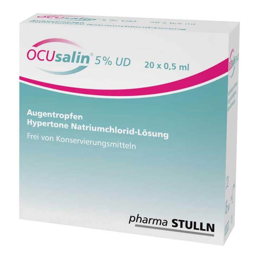 Ocusalin 5% UD picături oftalmice, 20 x 0,5 ml picături oftalmice