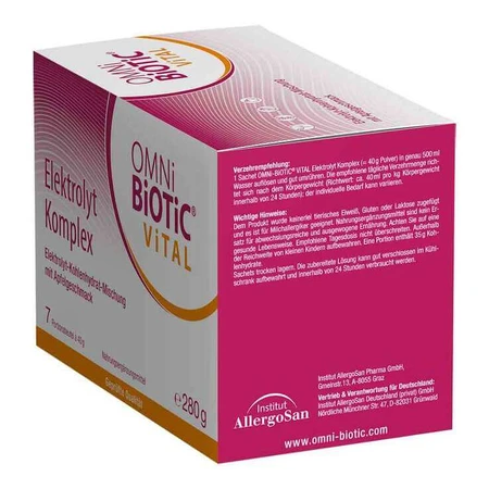 Omni Biotic Vital Electrolyte Complete Appelpoeder, 40 g poeder