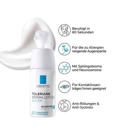 La Roche Posay Toleriane Dermallergo Augen, 2x20 ml Creme