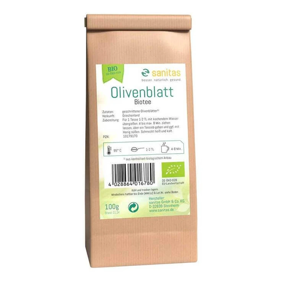 Thé bio aux feuilles d'olivier, 250 g de thé