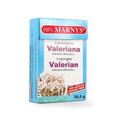 Bomboane cu valeriana pentru combaterea stresului si a anxietatii, 36.5g, Marnys