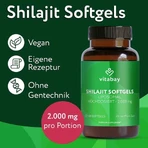 Mumijo Shilajit liposomal, cápsulas blandas de alta potencia de 1000 mg, 120 cápsulas blandas