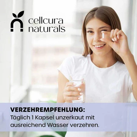 Cellcura Naturals: cápsulas veganas de zinc de alta dosis (25 mg), 120 cápsulas