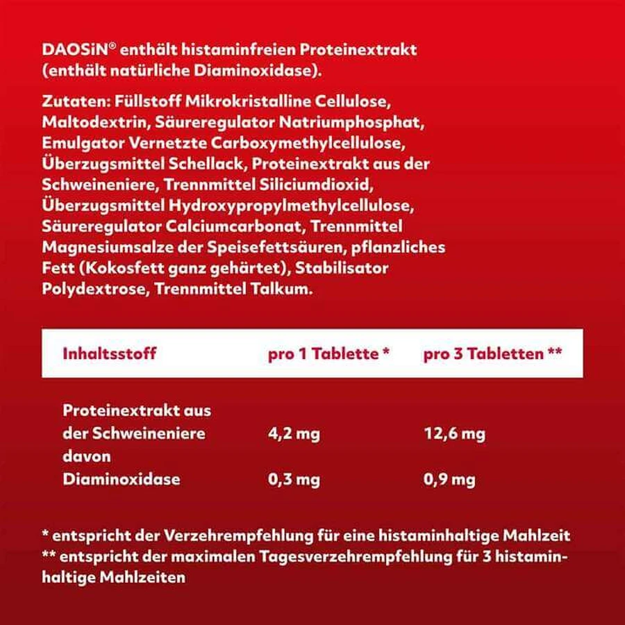 Daosin Tablets, 2 x 120 tablets