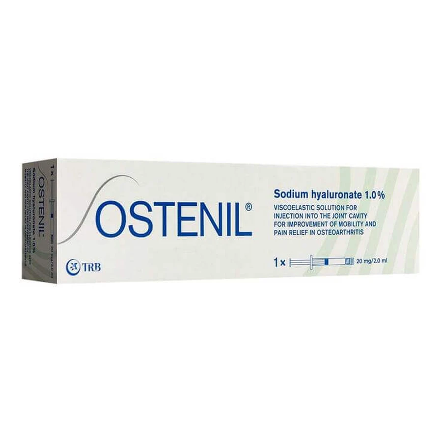 Siringhe preriempite di Ostenil da 20 mg, 1 siringa preriempita da 2 ml