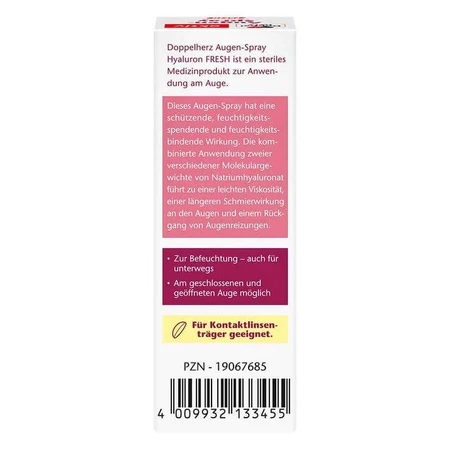 Doppelherz Oogspray Hyaluron Fresh, 10 ml druppels