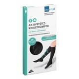Provital Active Support kniekousen voor dames, maten 39–42, zwart, 2 paar, zolang de voorraad strekt