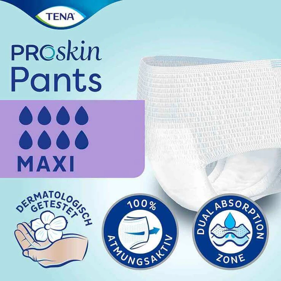 Braguitas TENA Pants Maxi XL para la incontinencia, 10 unidades, según disponibilidad