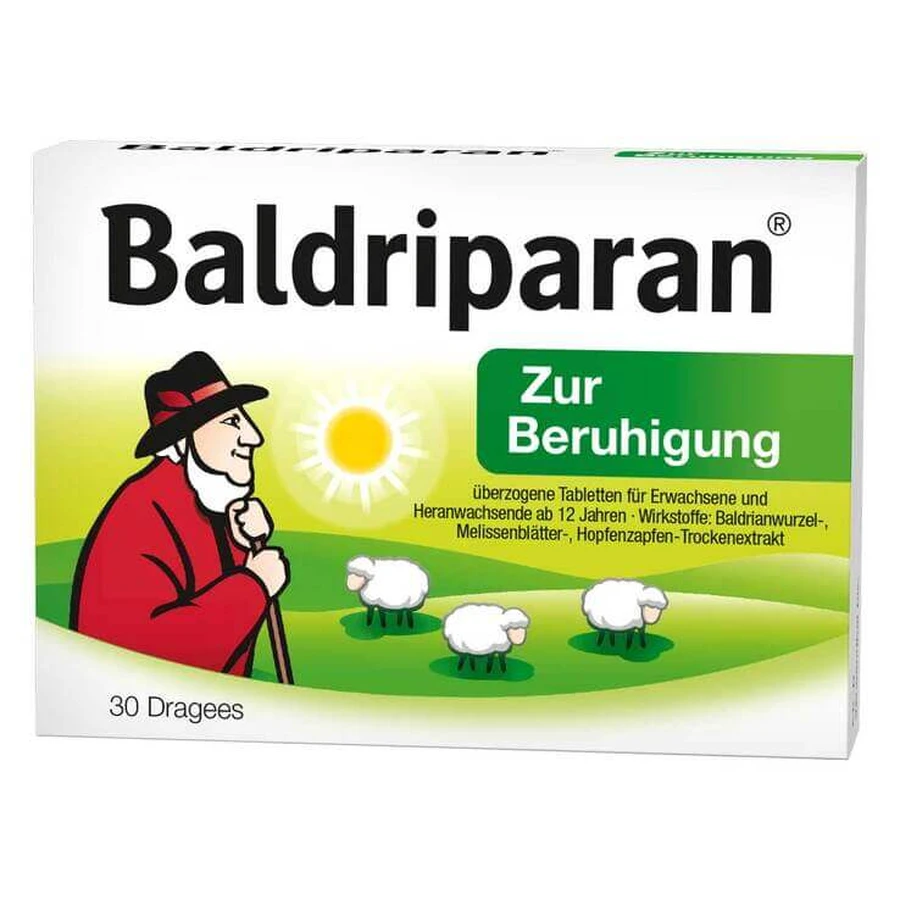 Comprimés enrobés Baldriparan Calming, 30 comprimés enrobés