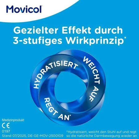 Sachets de poudre MOVICOL® – Soulagement rapide de la constipation, 20 sachets de poudre pour la préparation d'une solution buvable