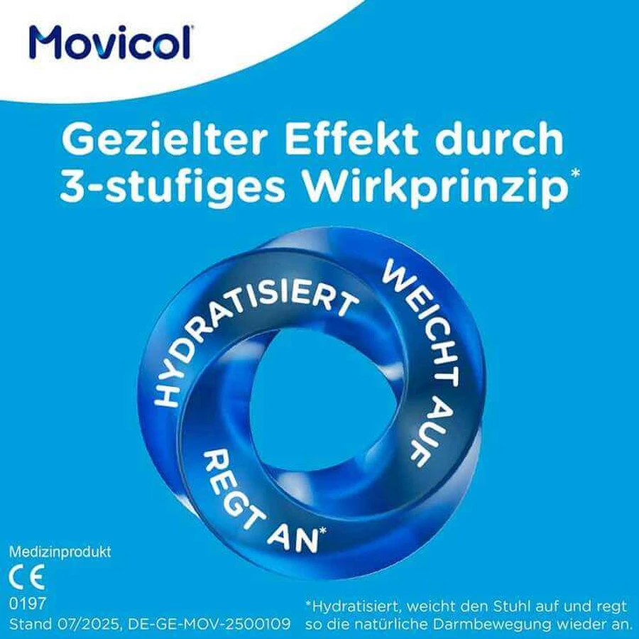 Sachets de poudre MOVICOL® – Soulagement rapide de la constipation, 20 sachets de poudre pour la préparation d'une solution buvable