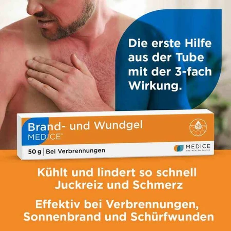 Gel Medice per ustioni e ferite, 25 g di gel