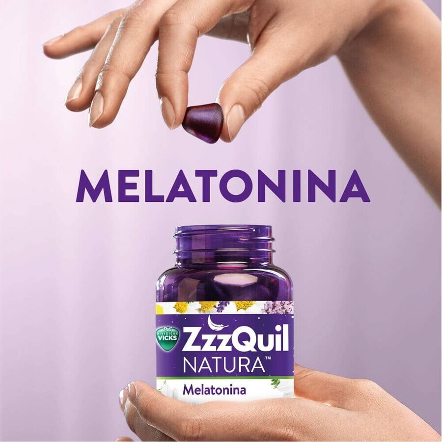 Melatonina, 60 jaleas, ZzzQuil Natura