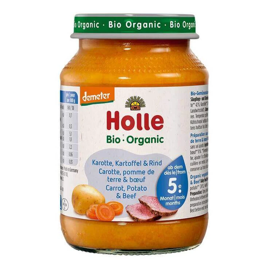 Holle Karotten Kartoffel und Rind, 190 g Brei