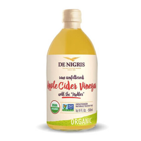 Vinagre de manzana sin filtrar, 500 ml, De Nigris