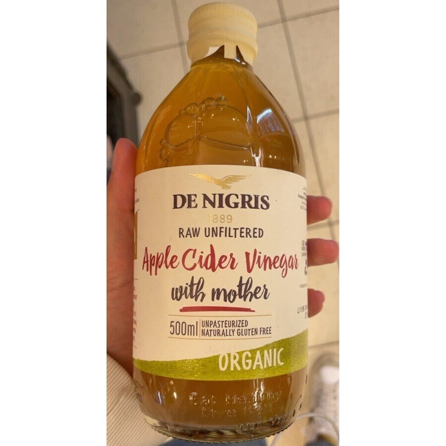 Vinagre de manzana sin filtrar, 500 ml, De Nigris