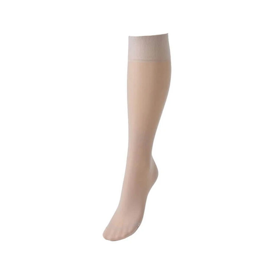 Medias hasta la rodilla COMPRESSANA Calypso de 70 deniers, talla 2, beige suave, 2 pares, tal y como están
