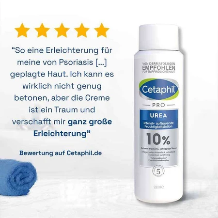 Cetaphil Pro Urea 10% – intensywnie regenerujący balsam nawilżający, 2 butelki po 500 ml: ceny i cechy
