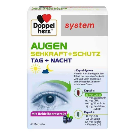 Doppelherz system Ochi – Vedere + Protecție, capsule, 3 x 120 capsule