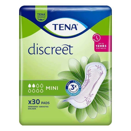 TENA® Discreet Mini Pads for Incontinence, 6 x 30 pcs
