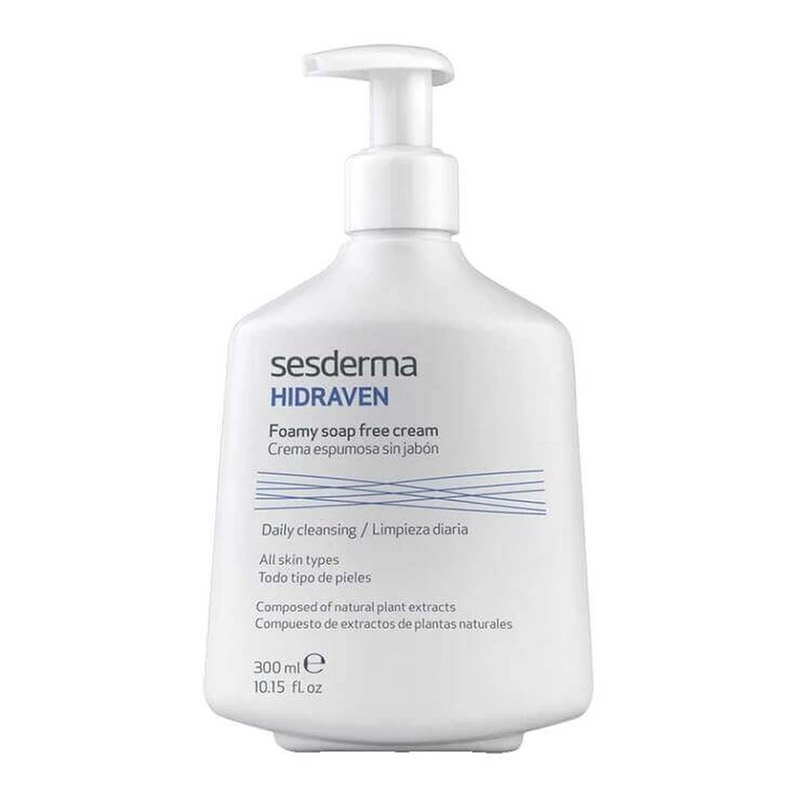 Crema espumosa sin jabón Hidraven, 300 ml de crema