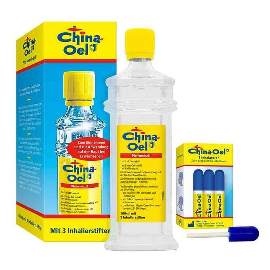 Huile de Chine avec 3 diffuseurs, 100 ml d'huile essentielle