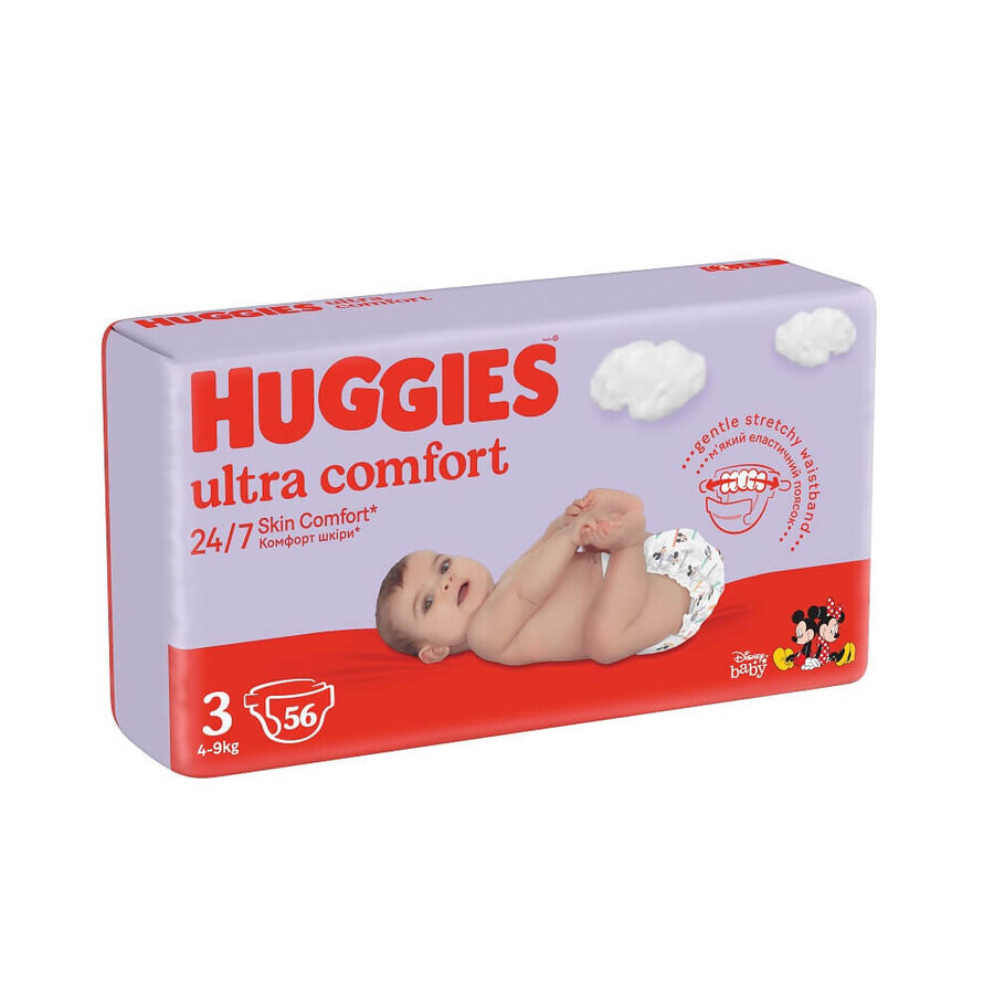 Ultra Comfort Luier, Nr.3, 4-9 kg, 56, Huggies