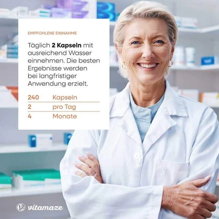 Magnesium Bisglycinate + Vitamin B6 Capsules, 240 Capsules
