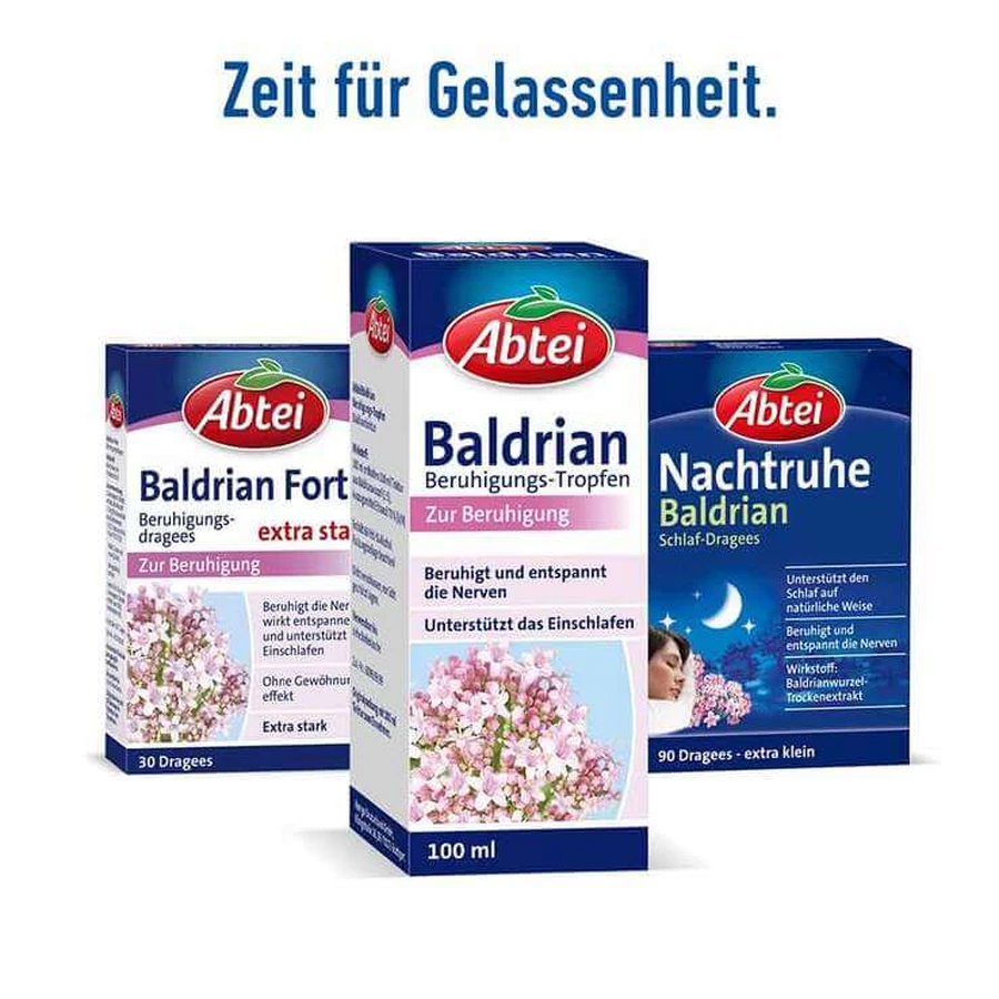 Abtei Baldrian – Picături calmante, 100 ml picături