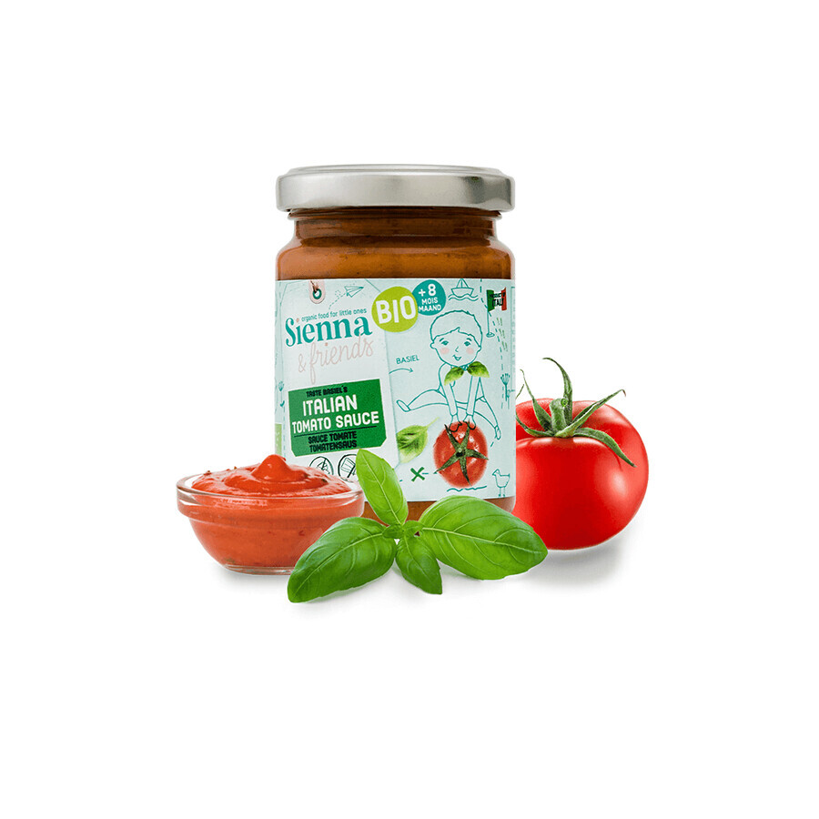 Organic Italian tomato sauce, 8 months +, 130 g, Sienna &amp; friends