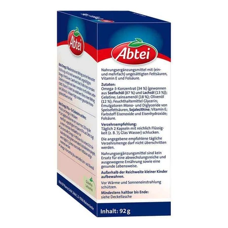 Capsule Abtei Omega-3 Plus, 60 de capsule