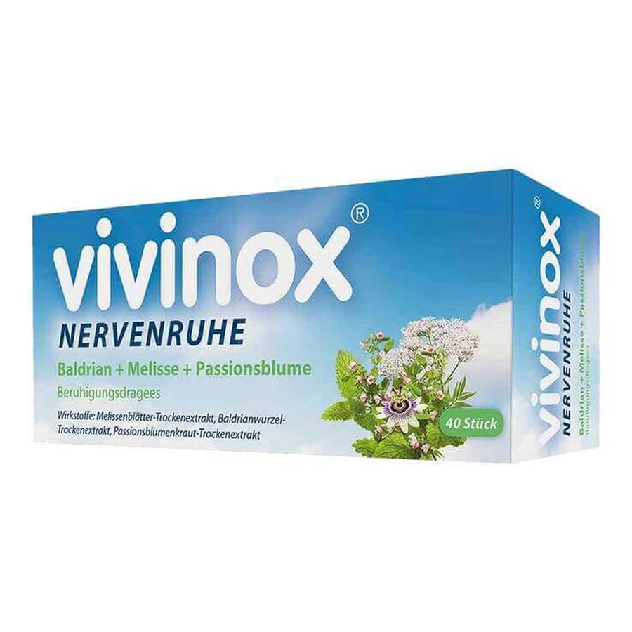 vivinox® Nerve Calm kalmerende tabletten bij rusteloosheid en moeite met inslapen, 100 omhulde tabletten
