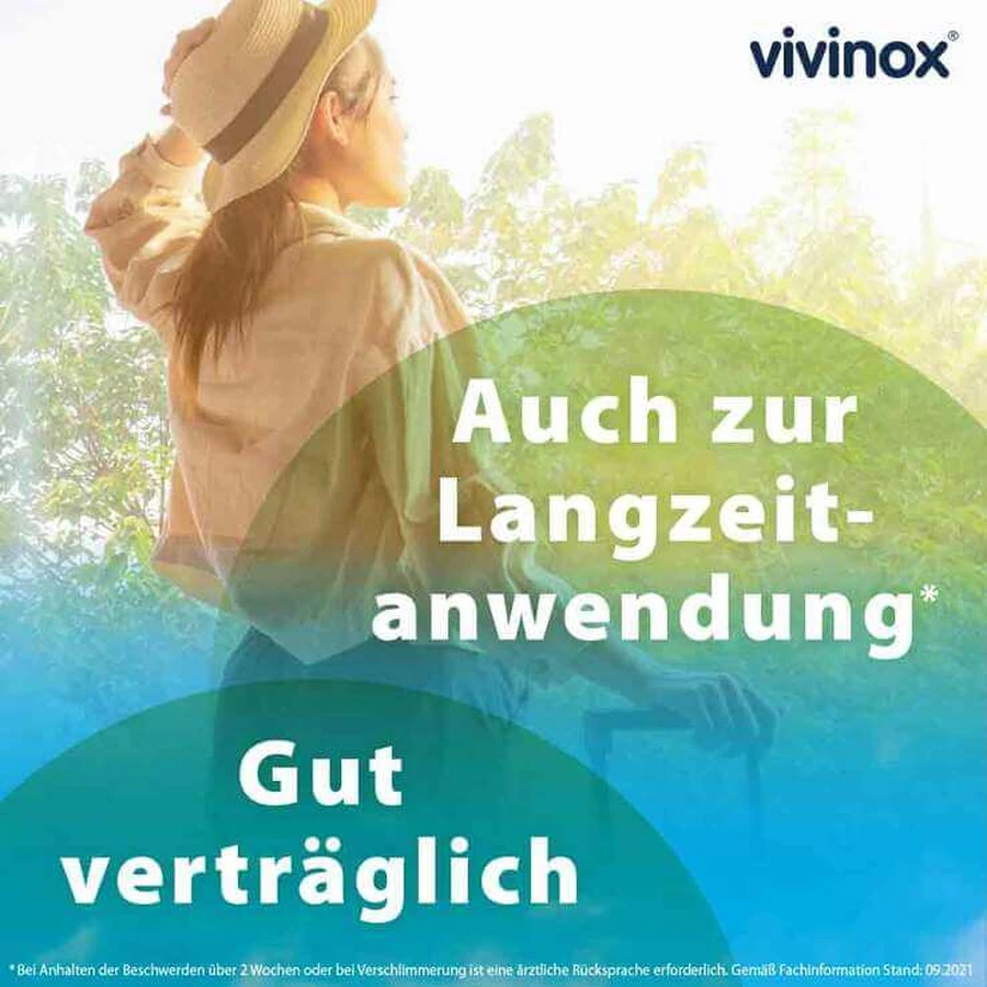 vivinox® Nerve Calm kalmerende tabletten bij rusteloosheid en moeite met inslapen, 100 omhulde tabletten