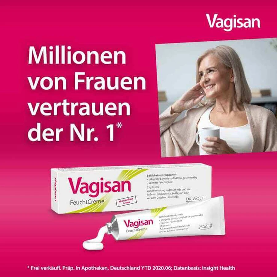 Vagisan Moisturizing Cream, 2 x 50 g