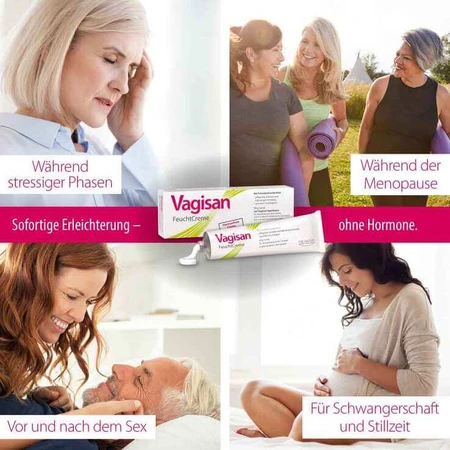 Vagisan Moisturizing Cream, 2 x 50 g