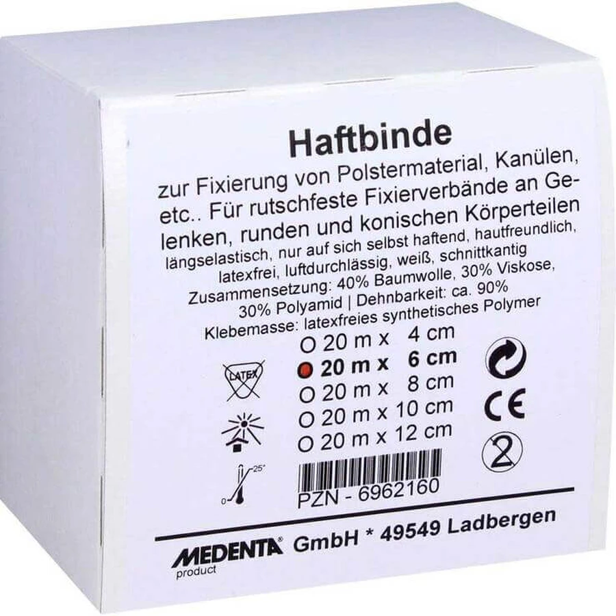 Elastic Adhesive Bandage, 6 cm x 20 m, 1 roll