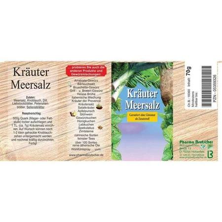 Sel de mer aux herbes, 70 g de sel