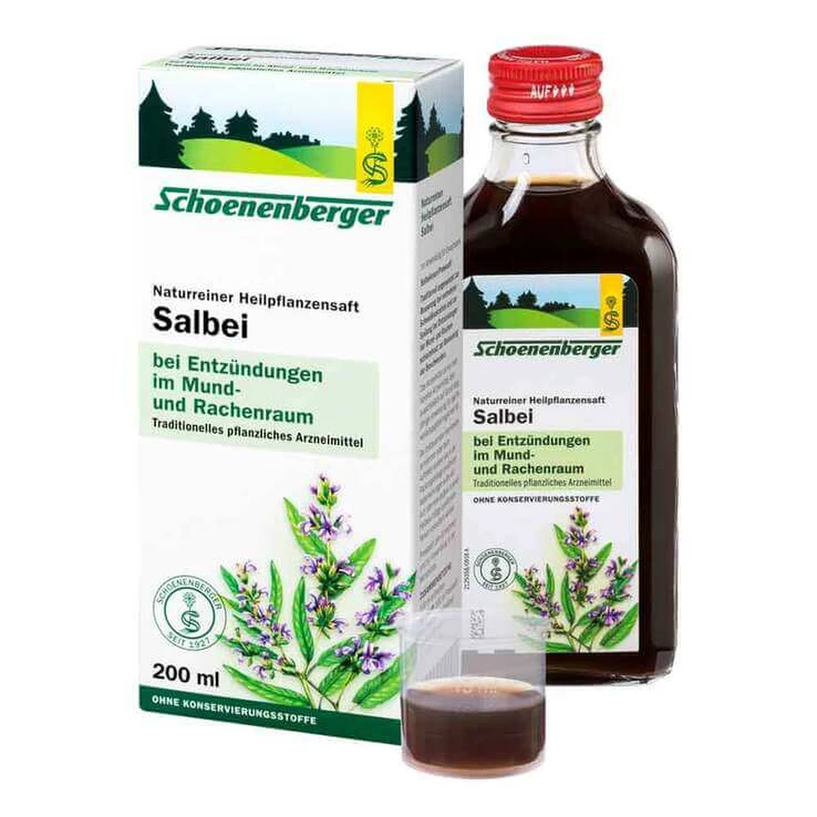 Jus de sauge Schoenenberger, 200 ml de jus