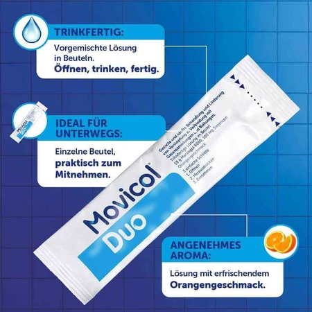 Movicol Duo, soluție gata de consum în plicuri, 20 de plicuri, soluție orală