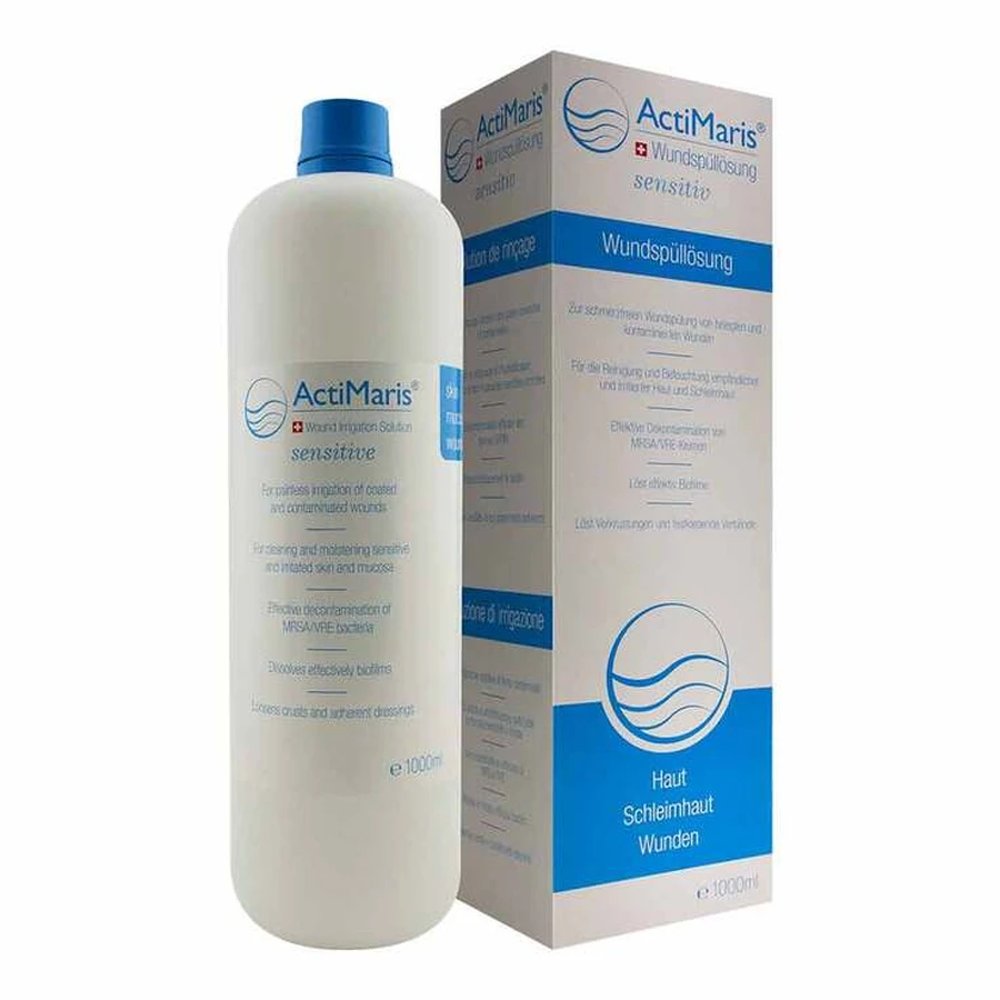 Solution d'irrigation des plaies Actimaris Sensitive, 1 000 ml de solution