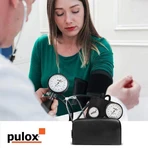 Misuratore di pressione arteriosa manuale Pulox + stetoscopio, 1 pz., così com’è