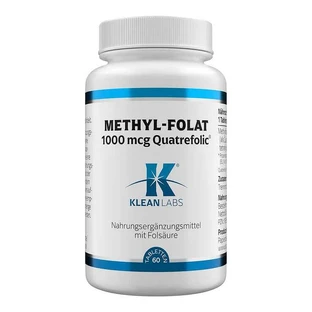 Folat de metil 1000 µg, comprimate Klean Labs, 60 de comprimate