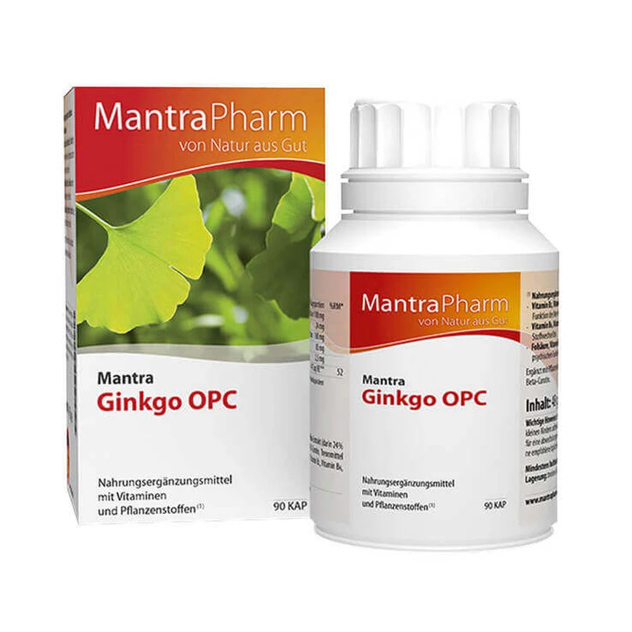 Mantra Ginkgo OPC, 90 gélules