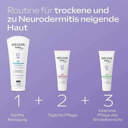 Weleda baby 3 în 1 Cremă de față cu nalbă albă, 50 ml Cremă